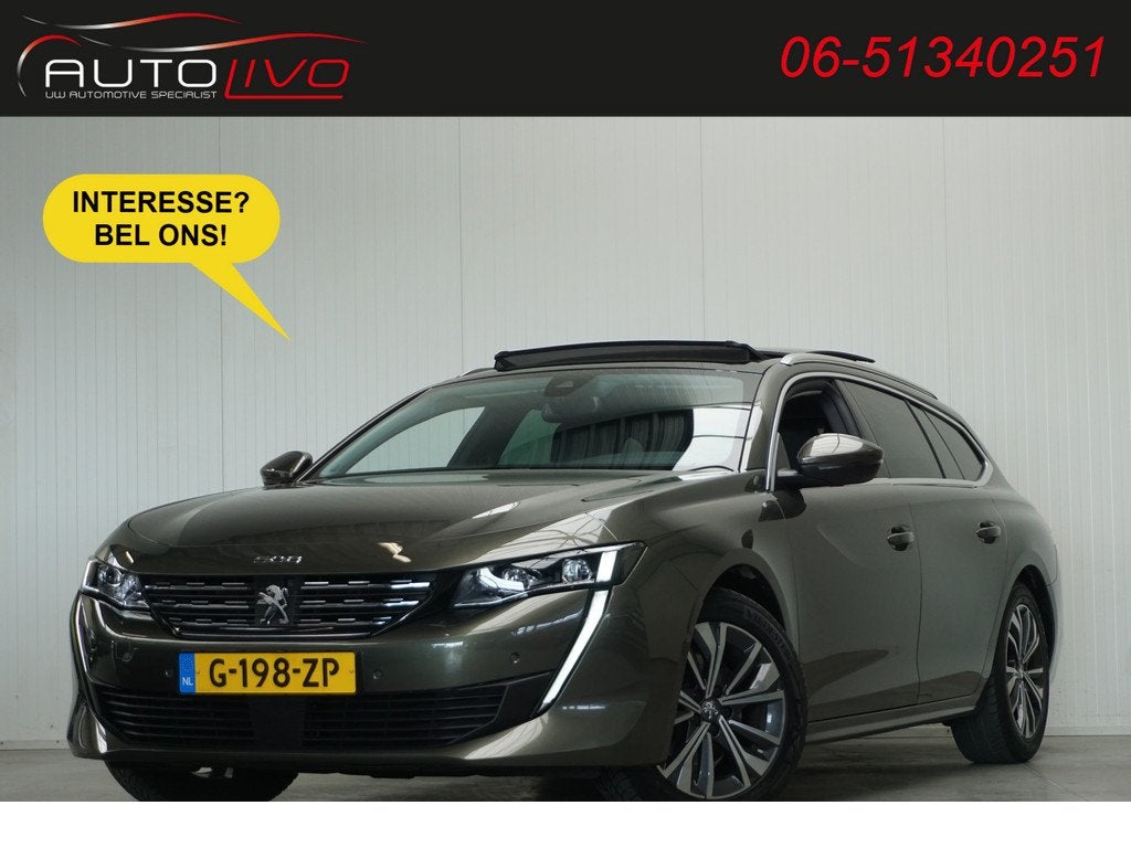 Peugeot 508 SW 1.6 PureTech Blue Lease Allure 180 PK! AUTOMA, 745 kg, Gebruikt, 4 cilinders, 181 pk