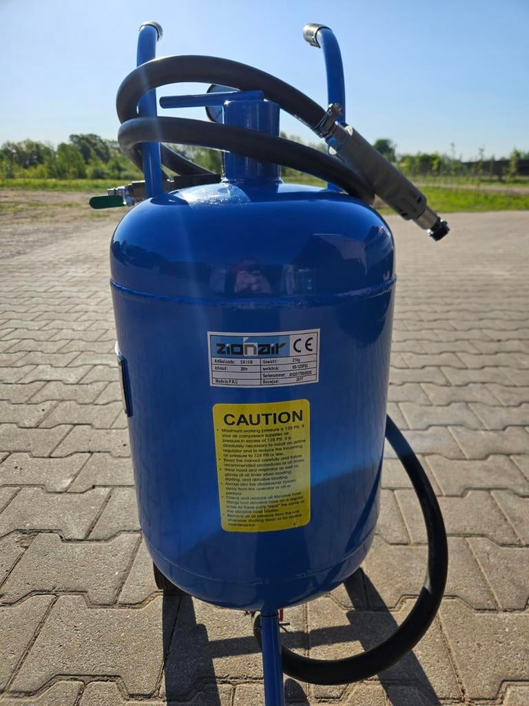 Zandstraalketel 40Liter ZionAir, Ophalen of Verzenden, Zo goed als nieuw, Dompelpomp