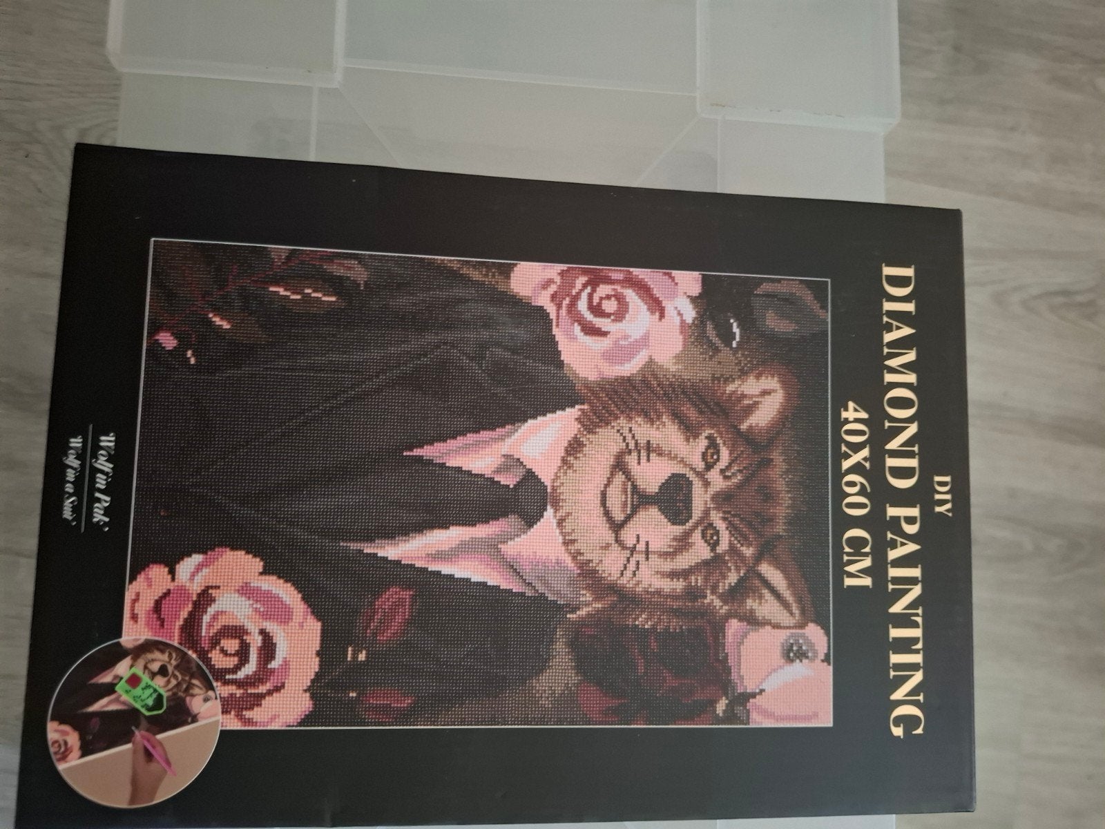DIY Diamond Painting - Wolf in Pak 40x60 cm, Nieuw, Meerkleurig, Ophalen of Verzenden, Diamond painting