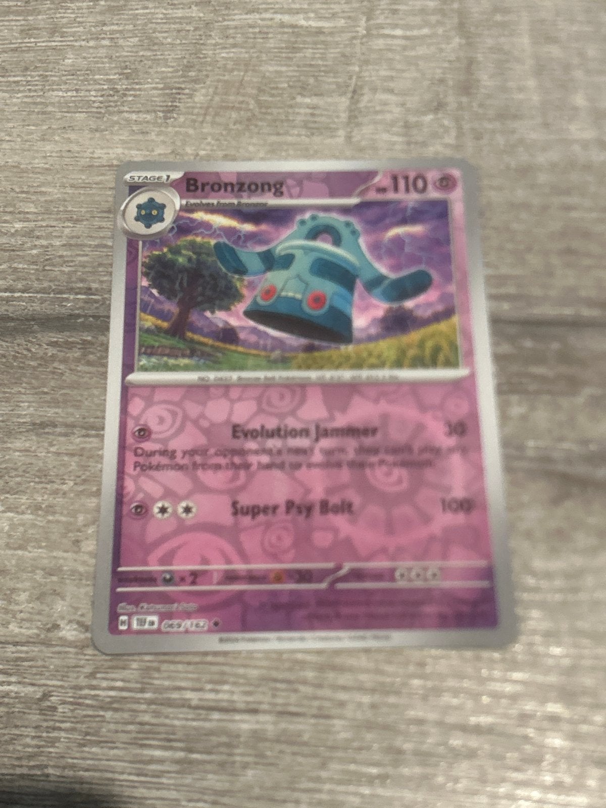 Pokémon Kaart Bronzong 069/162 - Stage 1, Ophalen of Verzenden, Gebruikt, Losse kaart