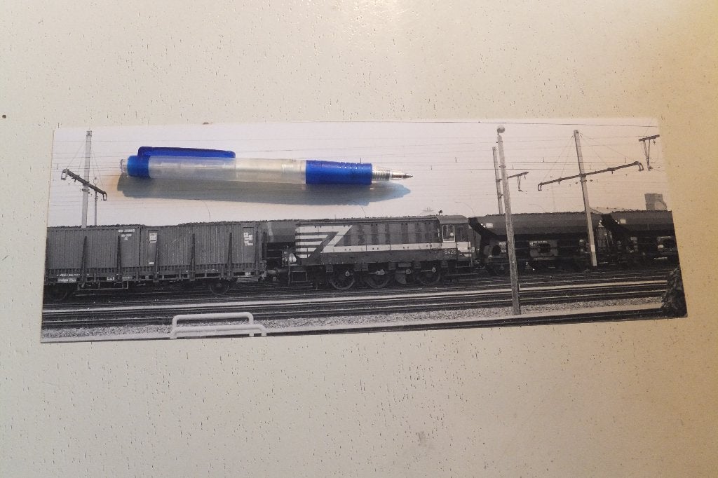 België NMBS dieselloc 8426 rangeert goederenwagens loc 1974, 1960 tot 1980, Gebruikt, Foto, Buitenland