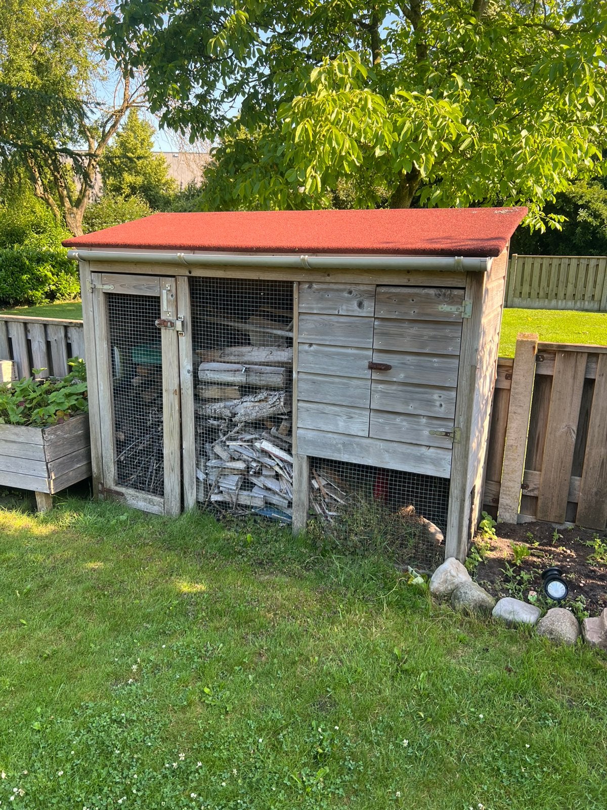 Groot kippenhok met ren |kippenverblijf | Goede staat, Tuin en Terras, Tuinhuizen, Zo goed als nieuw, Tuinhuis, Hout, Ophalen