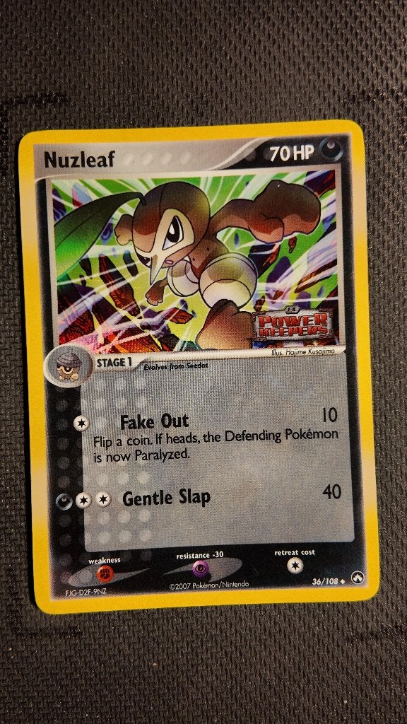 Nuzleaf 36 Power Keepers | Pokemon kaart, Ophalen, Zo goed als nieuw, Losse kaart, Foil