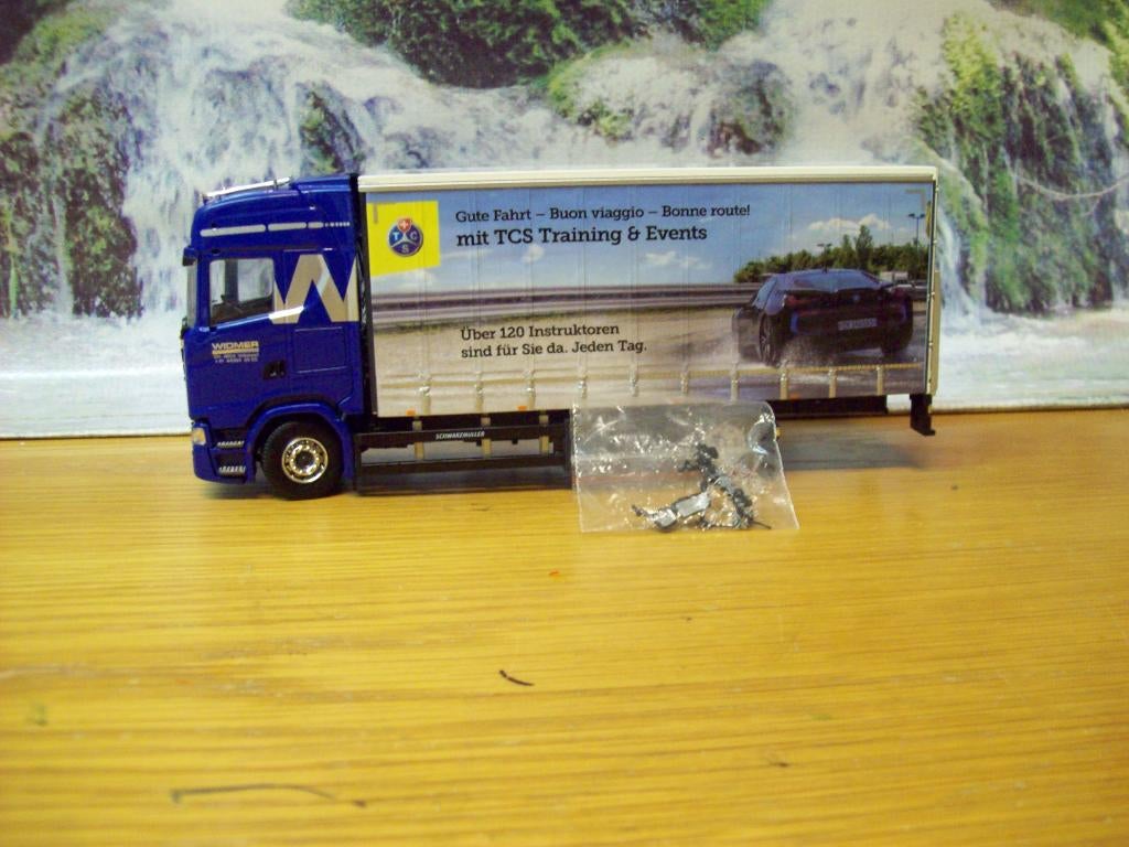 Tekno - Scania S 500 - 4x2 bakwagen met laadklep, Hobby en Vrije tijd, Modelauto's | 1:50, Ophalen of Verzenden, Zo goed als nieuw