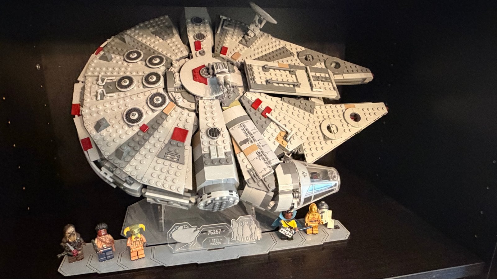LEGO Star Wars Millennium Falcon 75257 inclusief standaard, Ophalen, Zo goed als nieuw, Overige merken