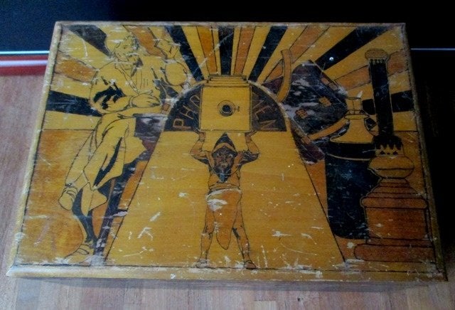 Photographien kist toverlantaarn laterna magica Wendingen?, Antiek en Kunst, Curiosa en Brocante, Ophalen