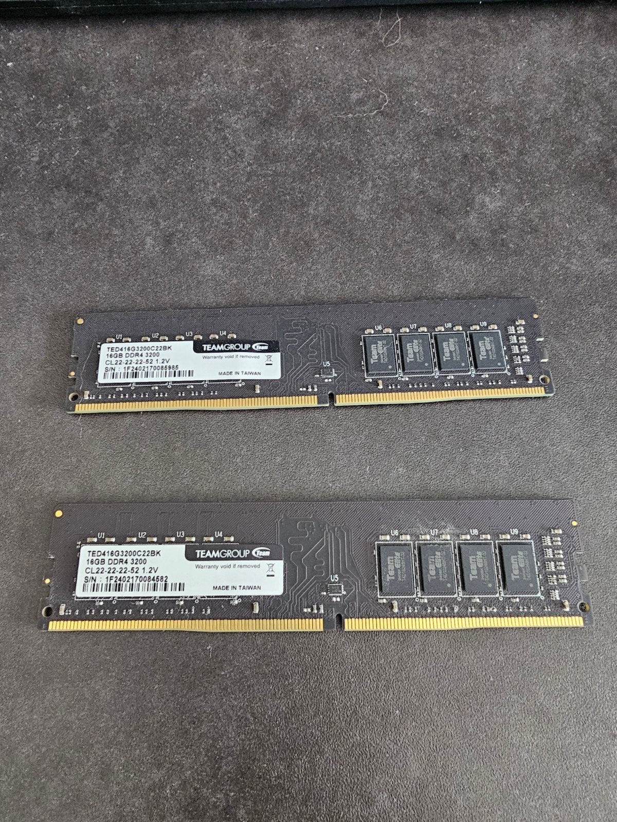 TEAMGROUP 32GB (2x16GB) DDR4 3200MHz RAM Geheugen, Computers en Software, RAM geheugen, Zo goed als nieuw, Desktop, 32 GB, DDR4