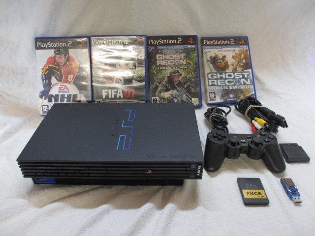 Playstation 2 phat met 1100 games (m2458175330) — Spelcomputers | Sony ...