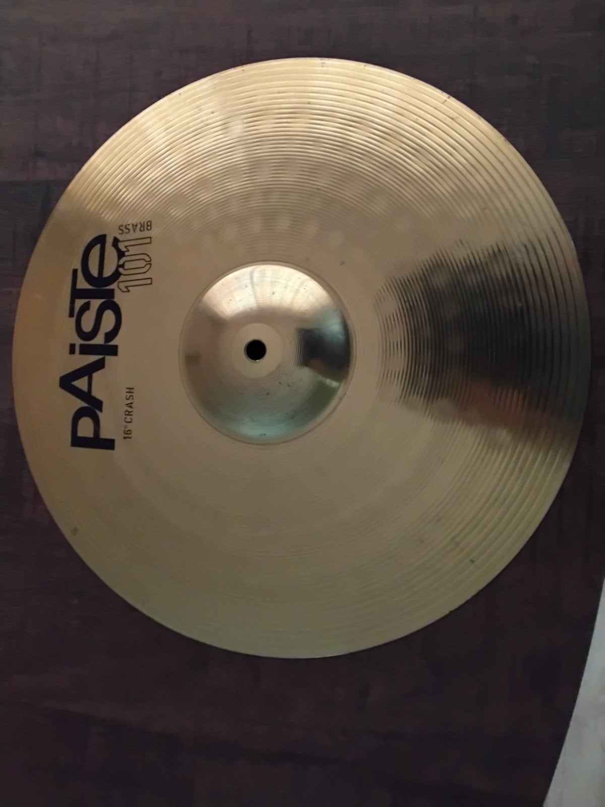 Paiste 101 Brass 16" Crash Bekken, Ophalen of Verzenden, Gebruikt, Overige merken