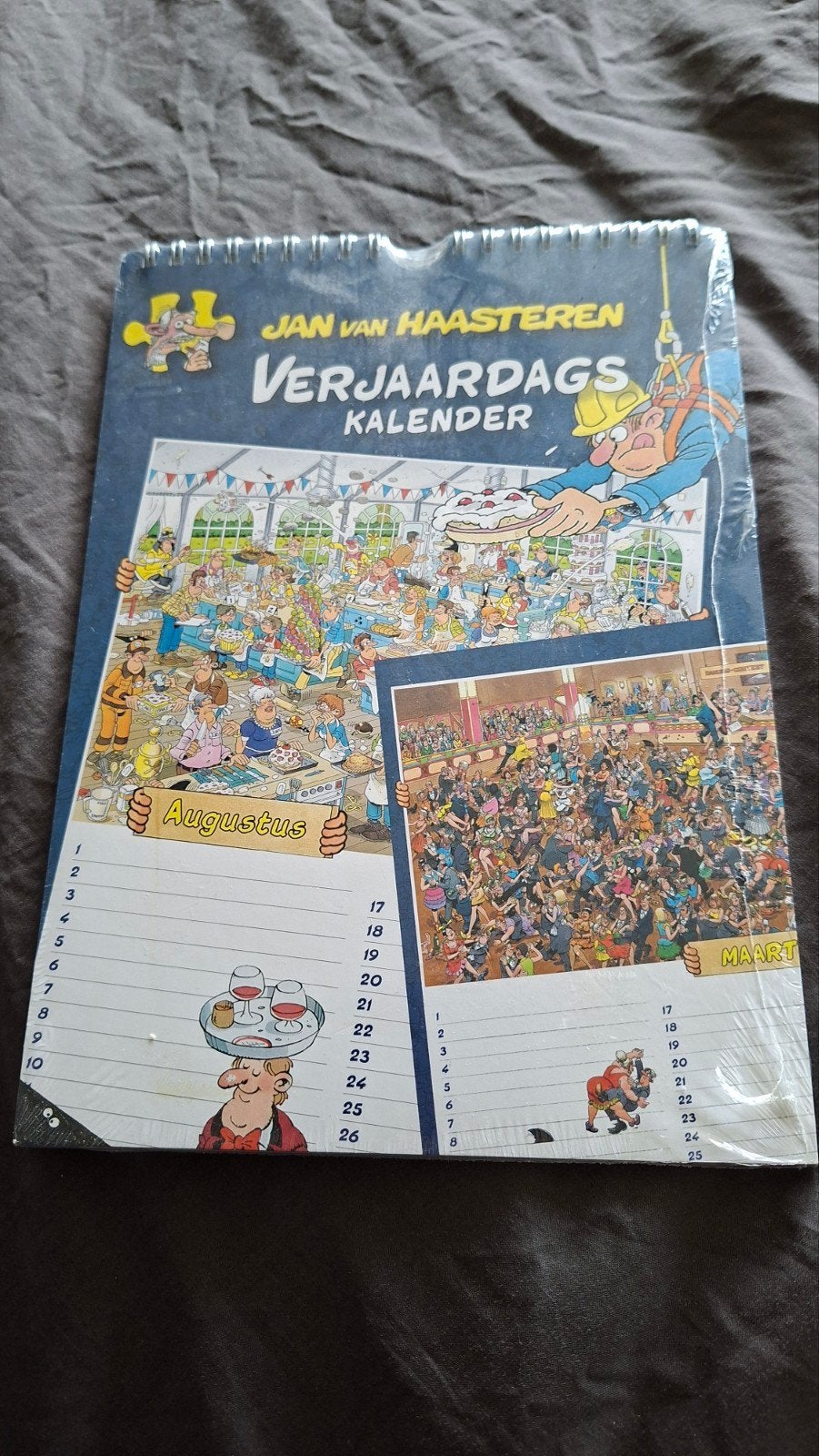 Jan van Haasteren verjaardagskalender, Ophalen, Maandkalender, Nieuw