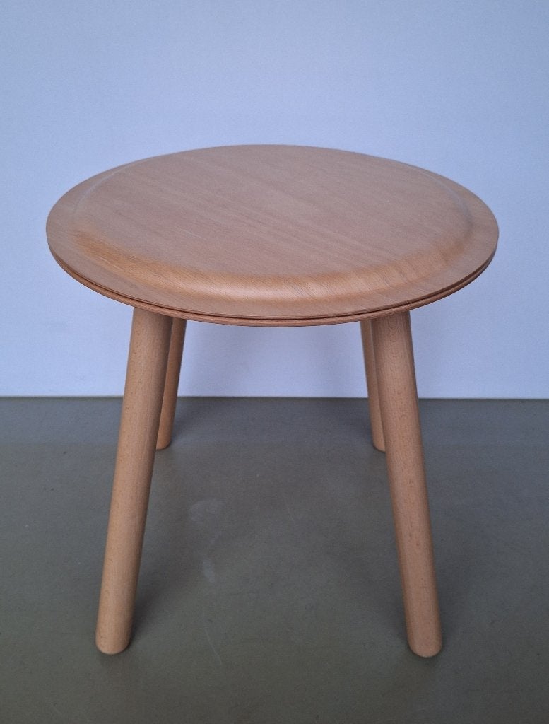 vintage Ikea design Jon Karlsson bijzettafelje h= 44cm, Minder dan 45 cm, Minder dan 55 cm, Rond, Ophalen of Verzenden