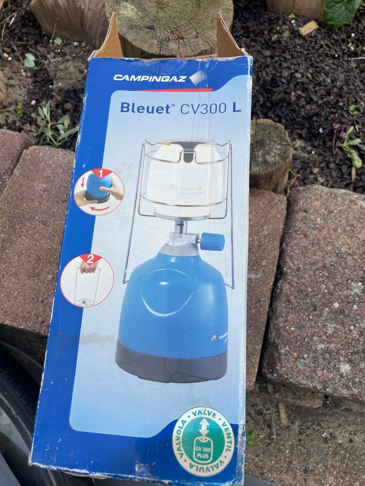Campingaz Bleuet CV300 L Gaslamp - Werkt nog goed!, Ophalen, Gebruikt