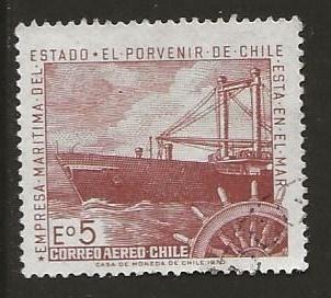 Chili 19, schip, Verzenden, Gestempeld, Zuid-Amerika