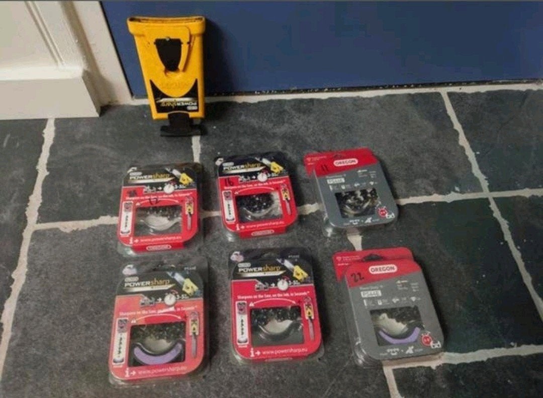 6 Oregon PS44E PowerSharp Kettingzaag kettingen met slijper, Ophalen, Gebruikt, Kettingzaag, Oregon