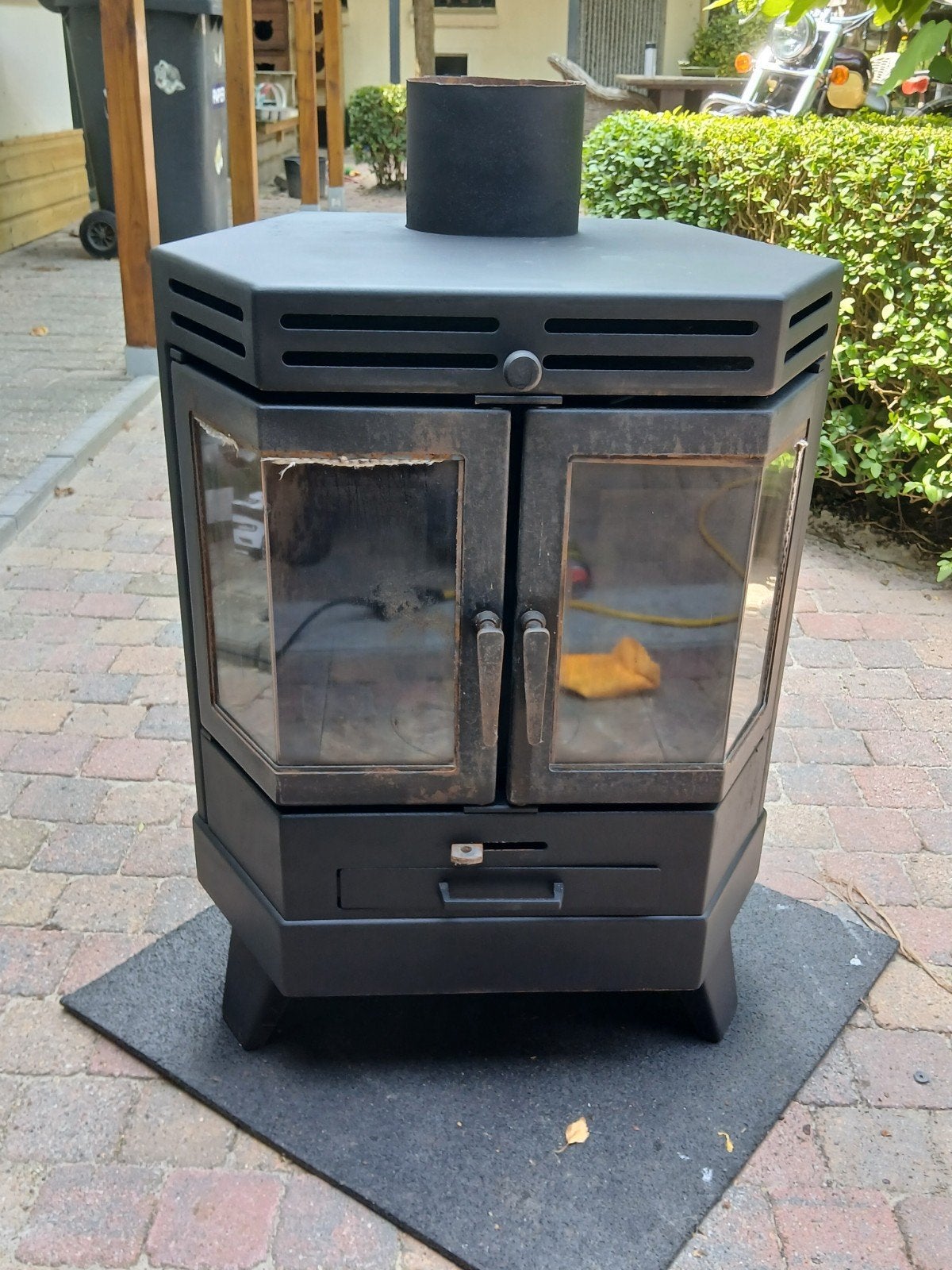 Oxford Houtkachel 6-8kW - Compact en Krachtig, Ophalen, Gebruikt, Vrijstaande haard, Houthaard
