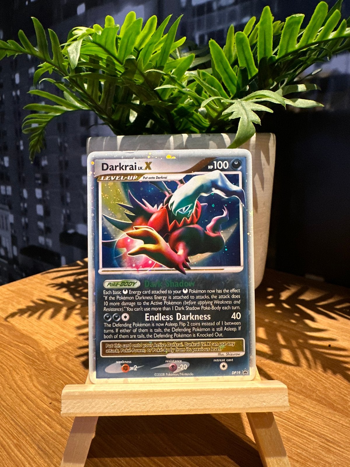 Pokémon. Darkrai Lv.x.  DP19 Promo nm, Ophalen of Verzenden, Zo goed als nieuw