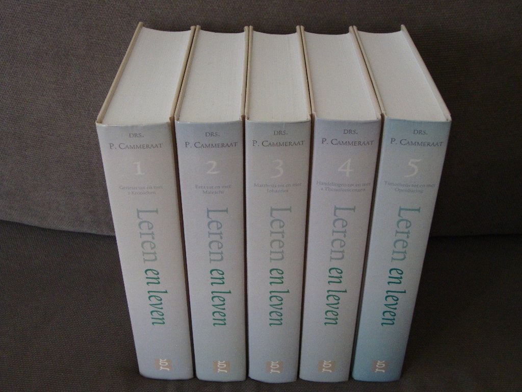 Drs. P. Cammeraat - Leren en leven (5-delige serie compleet), Ophalen of Verzenden, Zo goed als nieuw, Christendom | Protestants