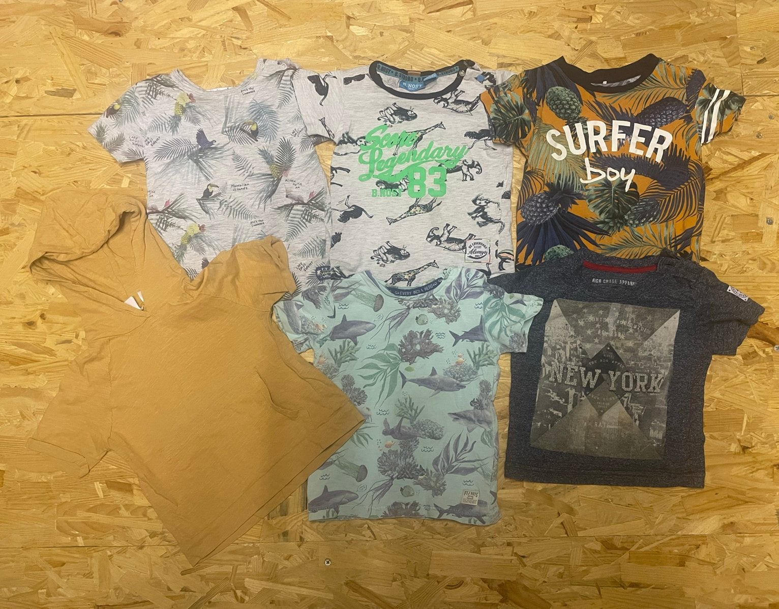 Jongenskleding maat 80: 6 shirts en 3 korte broeken, Kinderen en Baby's, Ophalen of Verzenden, Gebruikt, Jongetje, Overige typen