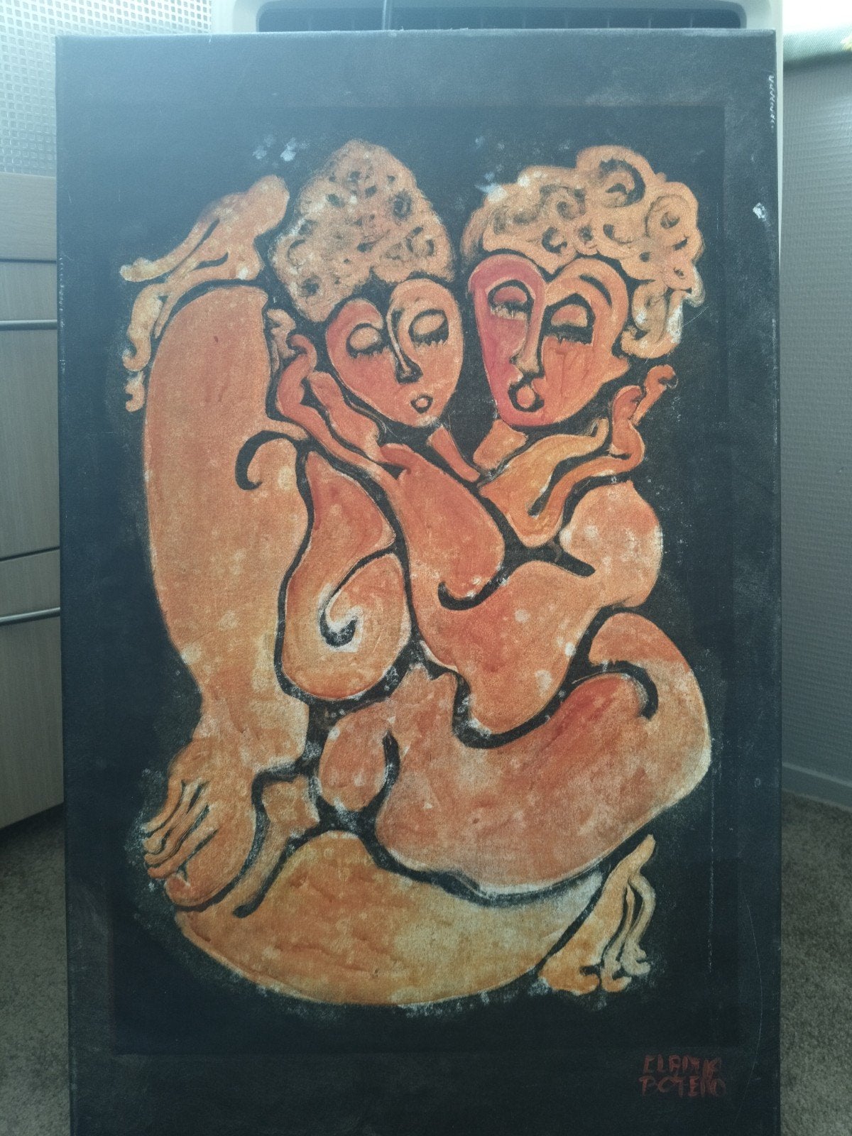 Schilderij Claudia Botero, Ophalen