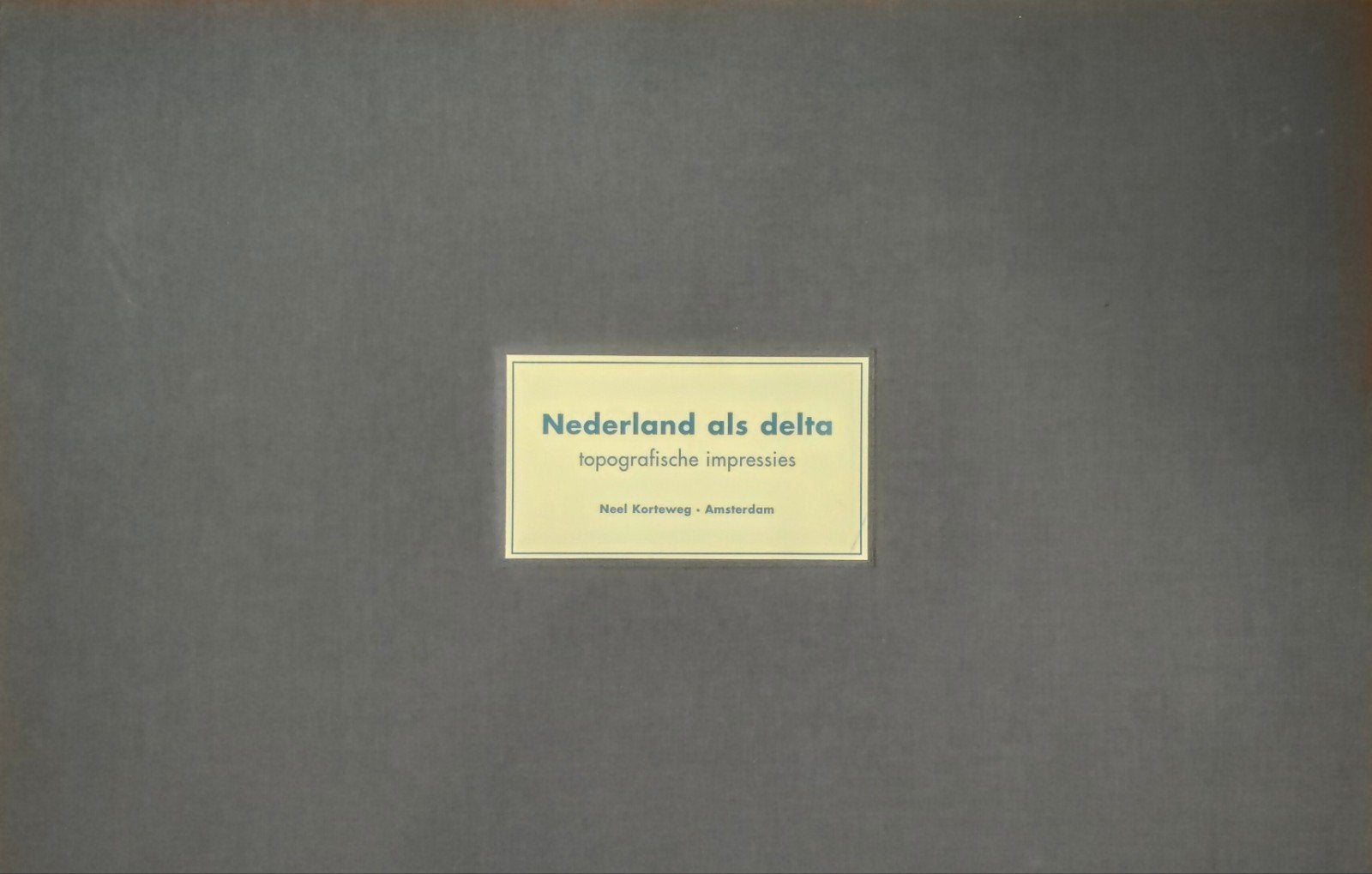 Neel Korteweg - Nederland als delta (map met 12 zeefdrukken, 2000 tot heden, 30 cm, Cartografie, Ophalen of Verzenden