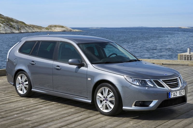 Saab 9-3 1.8 I Estate 2008 Grijs, Auto's, Saab, 4 cilinders, 122 pk, Origineel Nederlands, Handgeschakeld