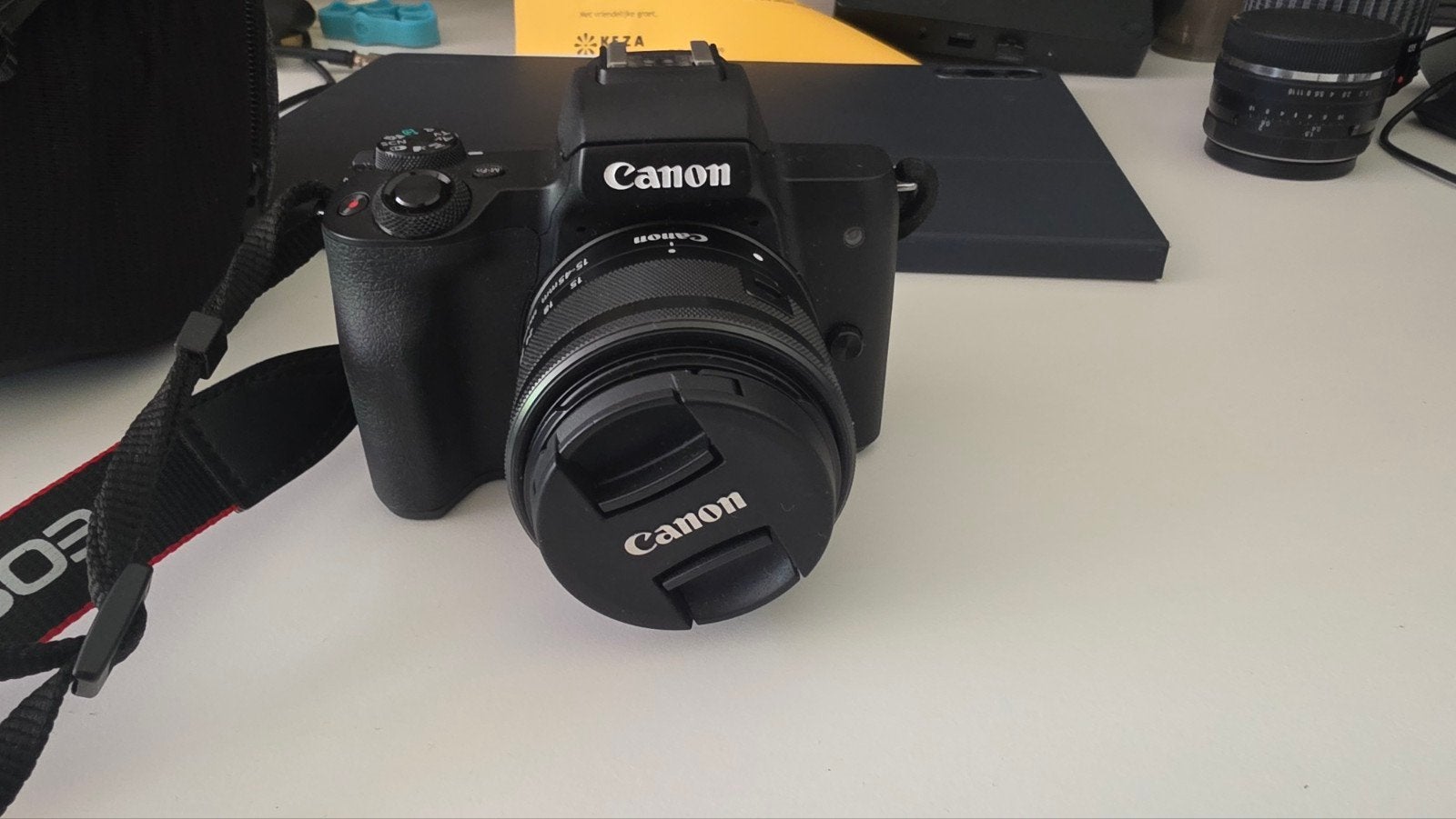 Complete Canon EOS M50 Camera Kit — Body + 4 Lenses (Bundle), Ophalen, Canon, Macrofunctie, Telelens