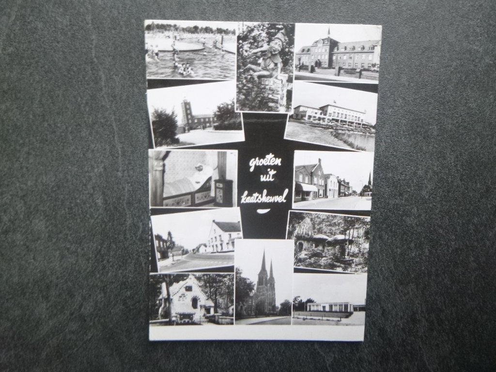 Kaatsheuvel, groeten uit Efteling/kerk 1973, Verzamelen, Ansichtkaarten | Nederland, Verzenden, 1960 tot 1980, Ongelopen, Noord-Brabant