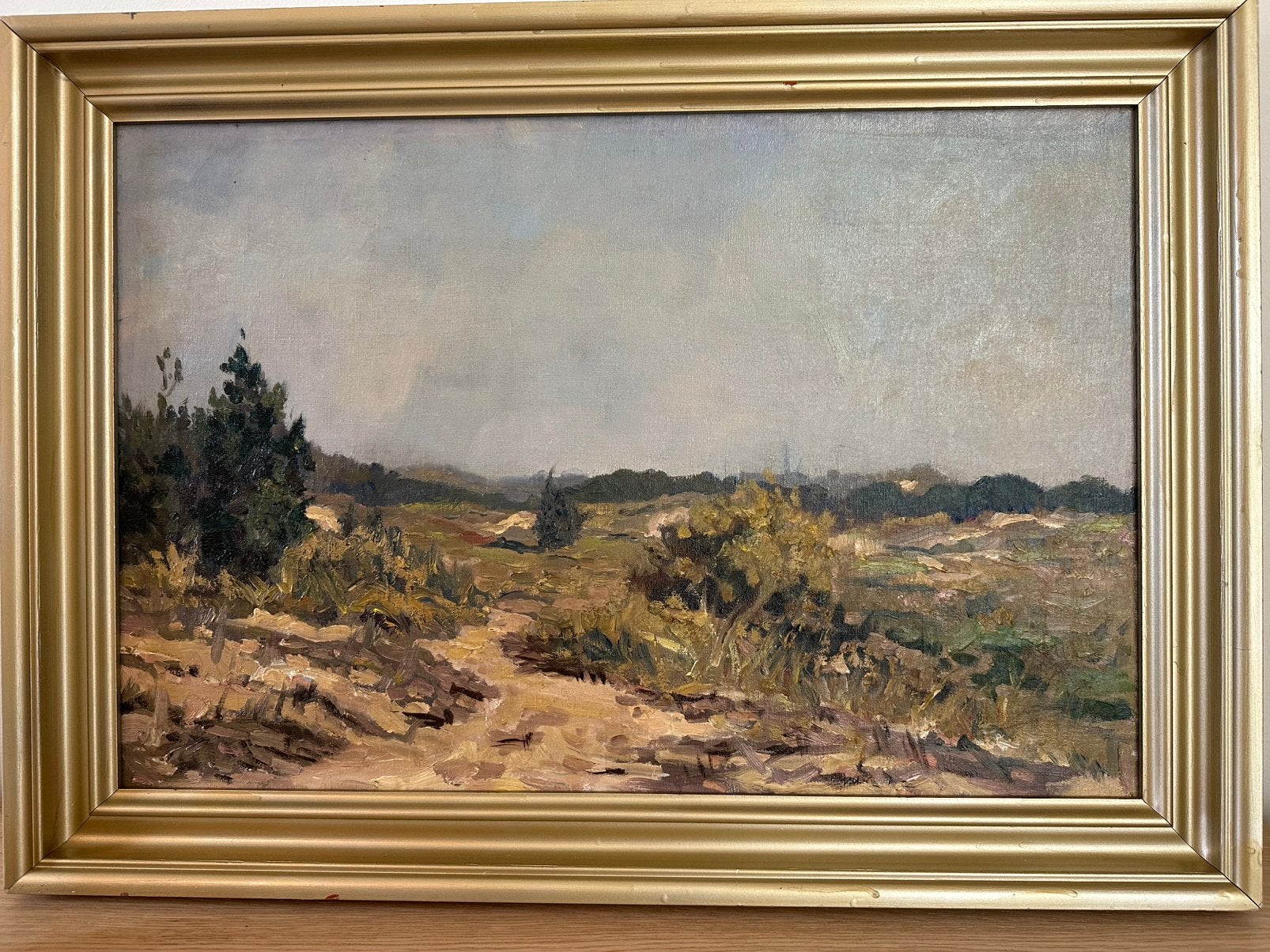 Painting / schilderij: Duingezicht, 49x69cm, Ophalen