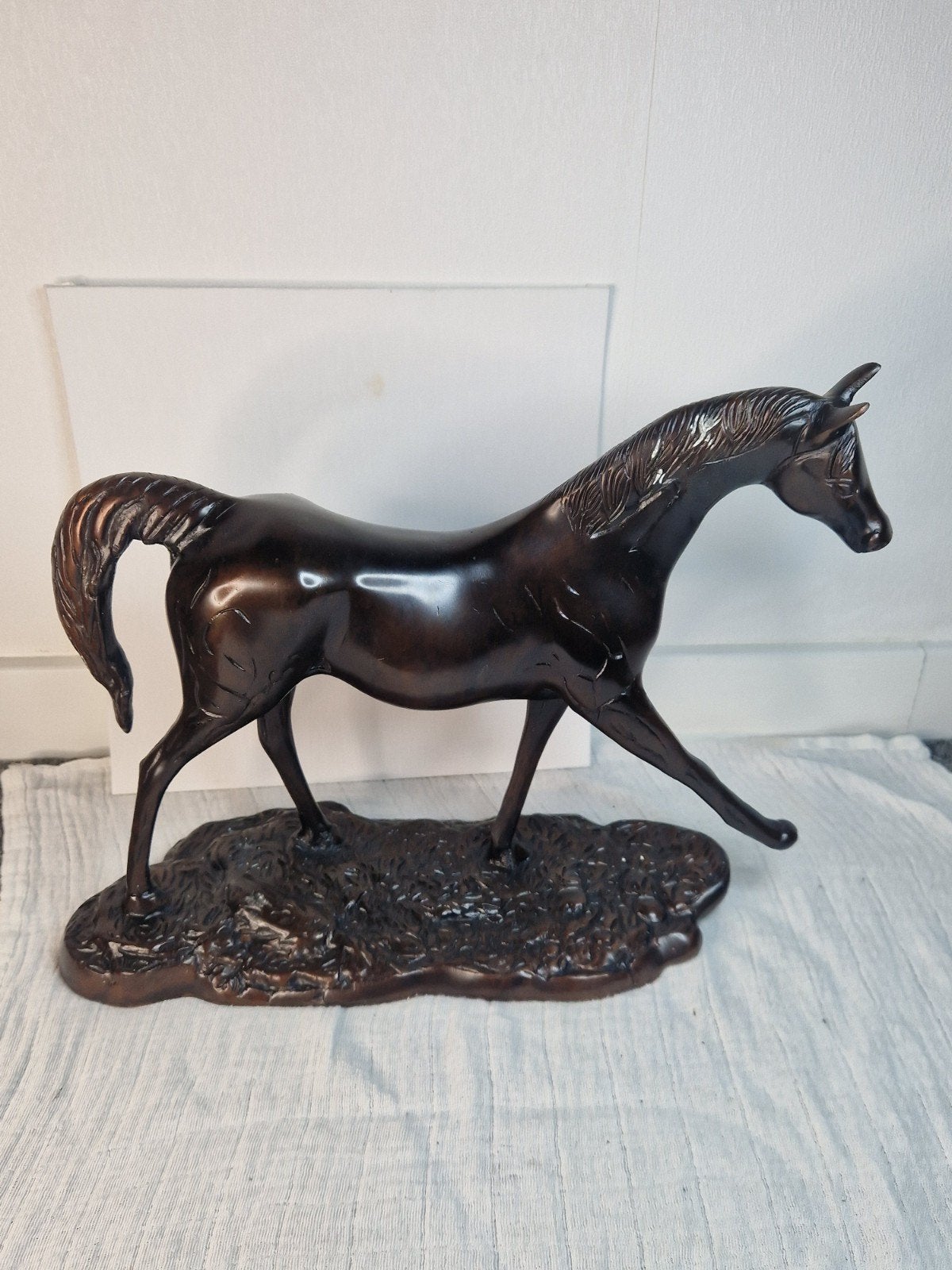 Prachtig groot Bronzen paard, Ophalen of Verzenden, Zo goed als nieuw, Dier