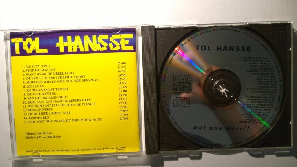 Tol Hansse - Wat Nou Weer, Cd's en Dvd's, Ophalen of Verzenden, Zo goed als nieuw, Pop, Album