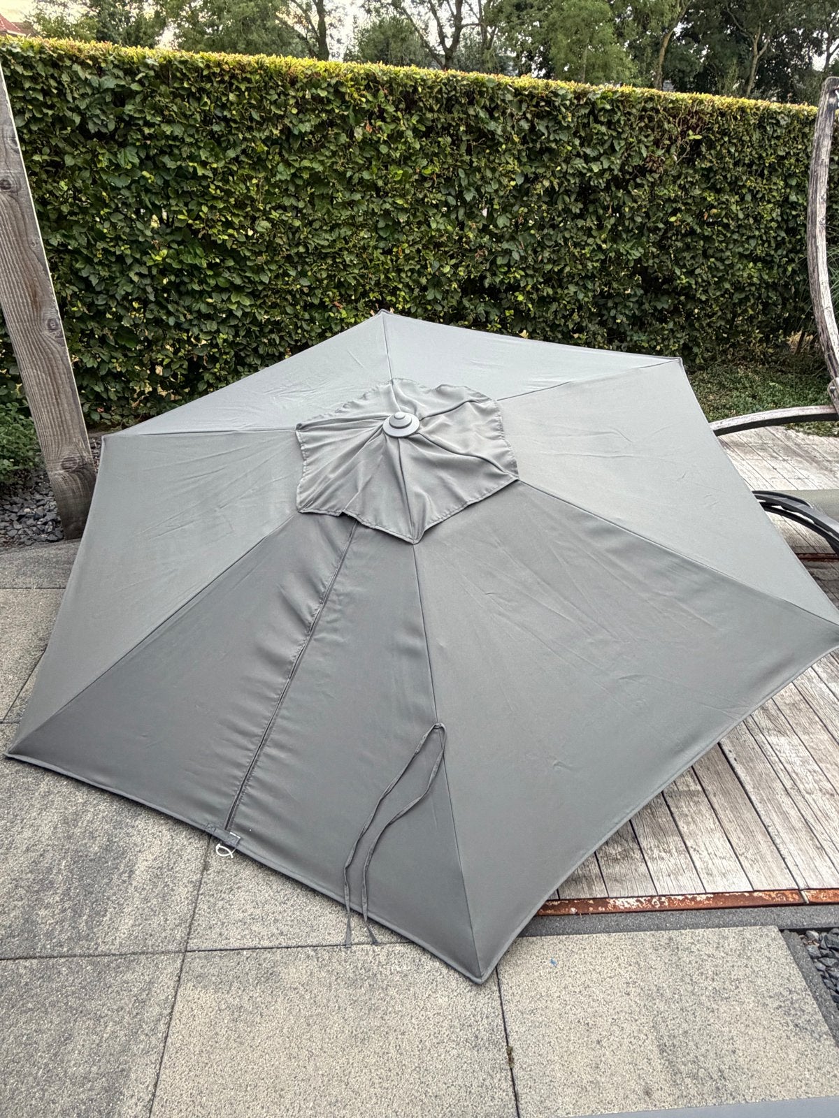Easysol Muur/Balkon Parasol - Donkergrijs - 250 cm, Tuin en Terras, Parasols, Ophalen, Muurparasol, Kantelbaar, 2 tot 3 meter