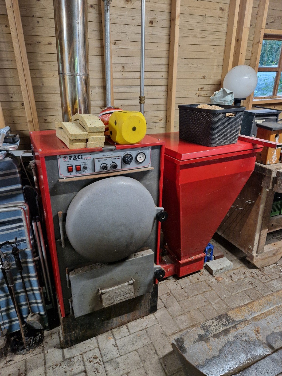 Faci Caldaie pellet CV kachel bio-kachel / pelletkachel, Ophalen, Hout