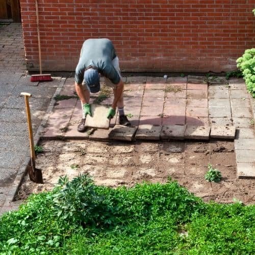 Oude stoeptegels 30x30 cm, ca. 35-40m2 gratis af te halen, Ophalen, Gebruikt, 10 m² of meer, Beton