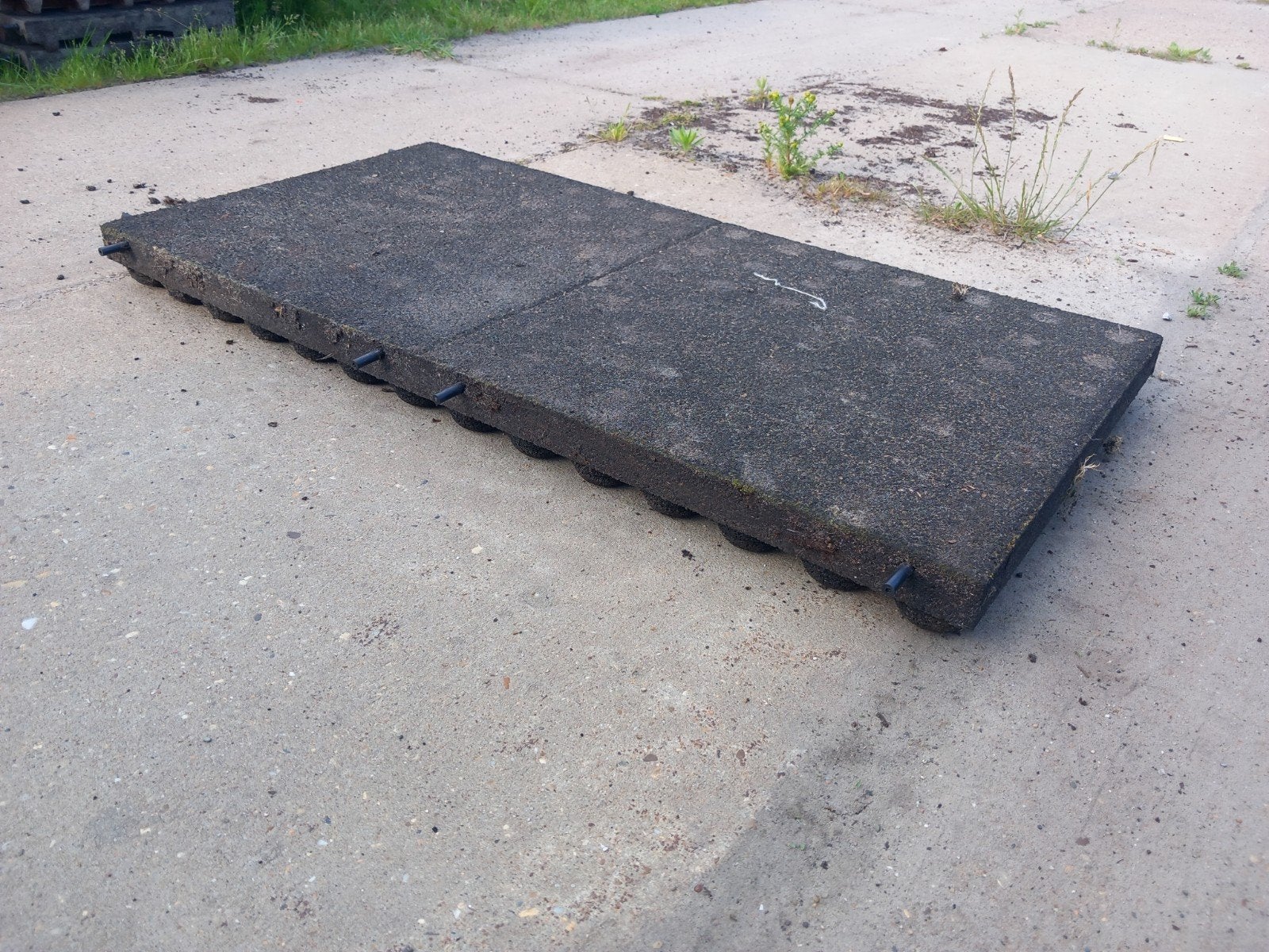 157 Rubber tegels 50x100x7, Ophalen, Gebruikt, -, -