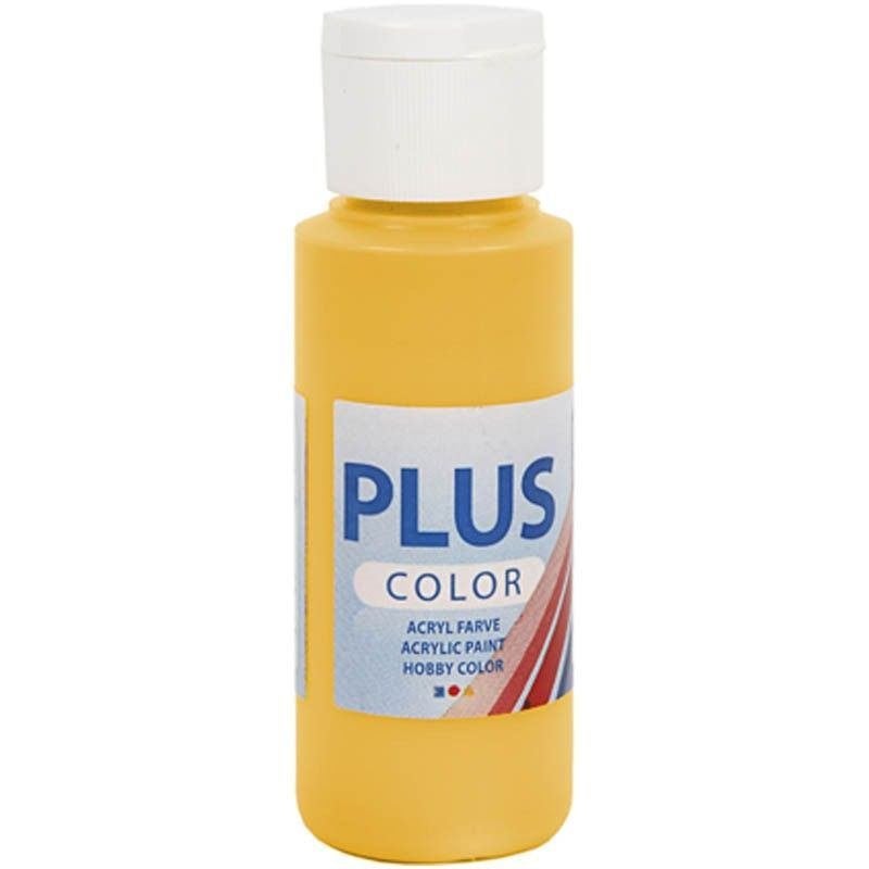 Plus Color acrylverf fles 60 ml gele zon, Hobby en Vrije tijd, ., Nieuw, Ophalen of Verzenden, .