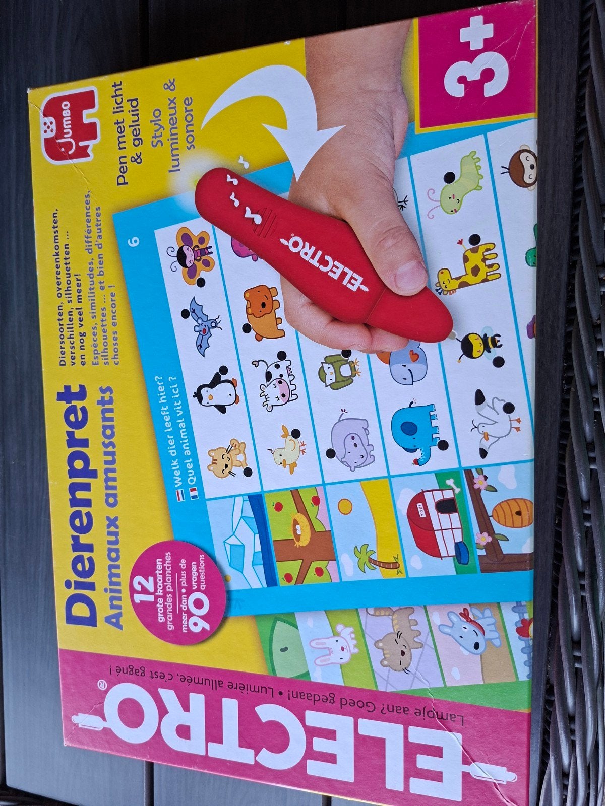 Jumbo Electro Dierenpret Educatief Spel met Licht & Geluid, Ophalen of Verzenden, Gebruikt, Taal en Lezen, Met licht