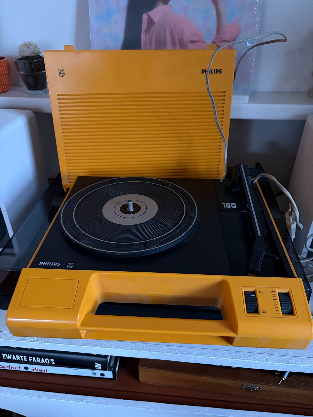Vintage Philips AF180 platenspeler, Ophalen, Gebruikt, Platenspeler, Philips