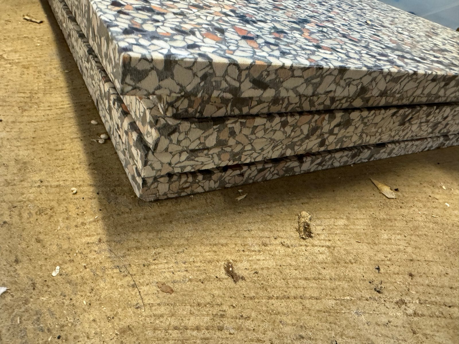 6 Terrazzo Tegels 40x40x1.5 cm - Diverse Kleuren, Gebruikt, Ophalen of Verzenden, Minder dan 5 m², Vloertegels