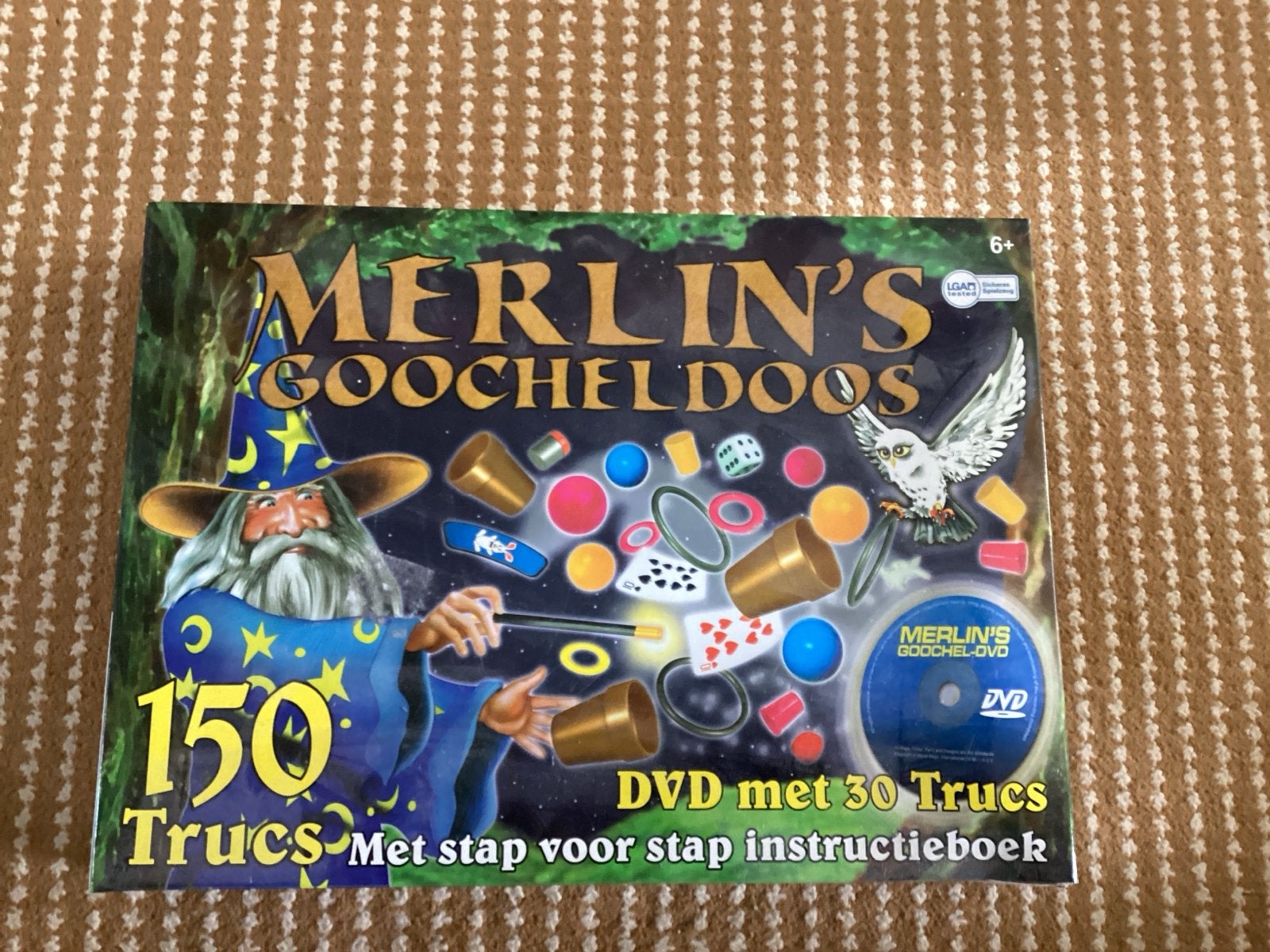 Merlin's Goocheldoos - 150 Trucs met DVD en instructieboek, Ophalen of Verzenden, Zo goed als nieuw, Jongen of Meisje