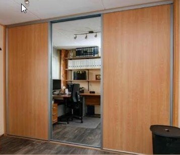 2 Schuifdeuren om zelf een walk in closet te maken 250,-, Huis en Inrichting, Ophalen, Teakhout, 200 cm of meer, 150 tot 200 cm