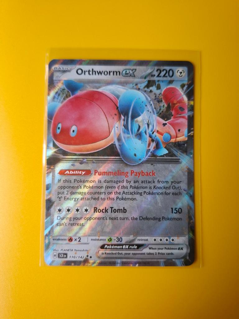 Orthworm, Pokemon, 110/142, Verzenden, Zo goed als nieuw, Losse kaart, Foil