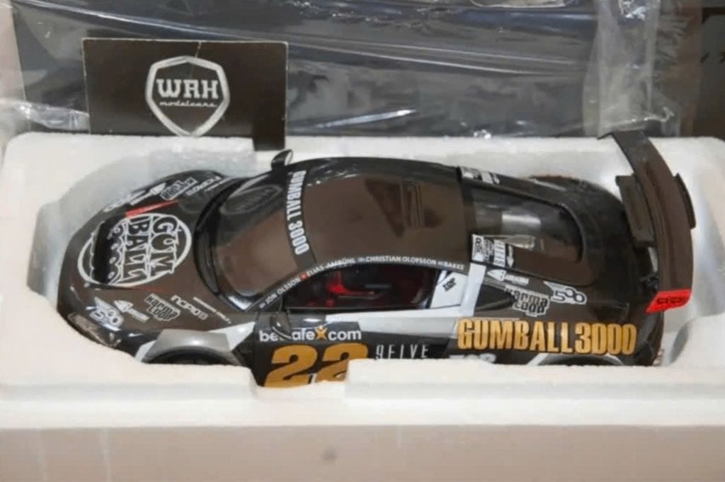1:18 AUDI R8 V10 GUMBALL GT SPIRIT GT386 in box WRH, Hobby en Vrije tijd, Modelauto's | 1:18, Verzenden, Zo goed als nieuw, Auto