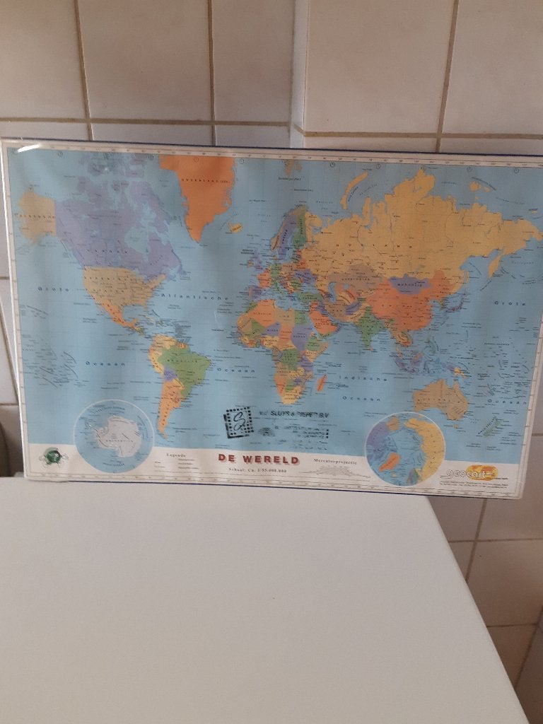 wereldkaart, Landkaart, 1800 tot 2000, Wereld, Ophalen