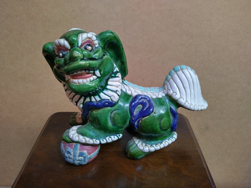 Chinese Foo-Lion of Foo-dog porselein, China, Ophalen of Verzenden, Beeld