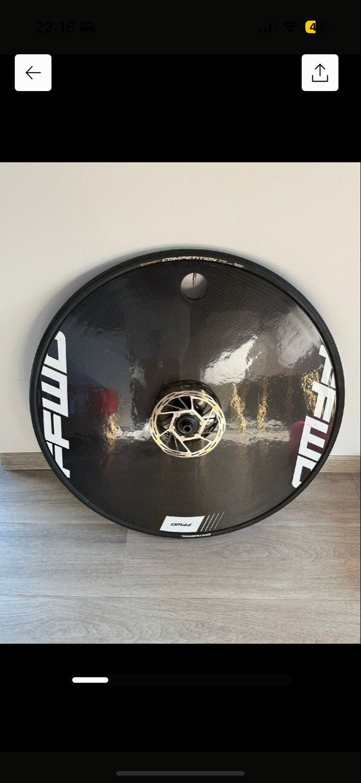 DISC FCC SL DB Wiel - Zo goed als nieuw, Wiel, Ophalen of Verzenden, Zo goed als nieuw, Tijdrit-/triatlonfiets