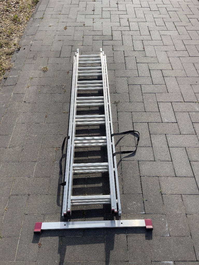 GAMMA Reformladder 3x8 sporten, Ophalen of Verzenden, Zo goed als nieuw, Ladder, Opvouwbaar of Inschuifbaar