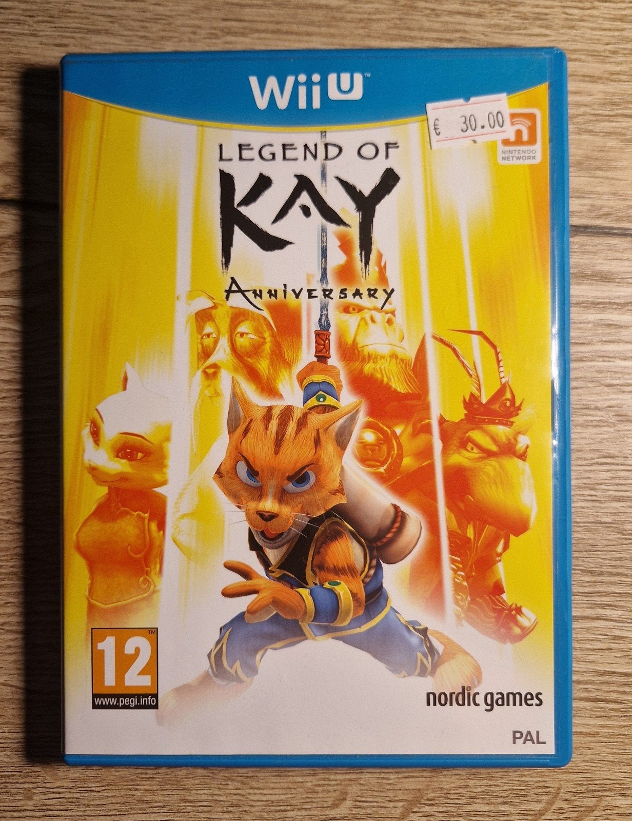 Legend of Kay anniversary Wii U PAL Compleet, Spelcomputers en Games, Games | Nintendo Wii U, 1 speler, Ophalen of Verzenden, Zo goed als nieuw