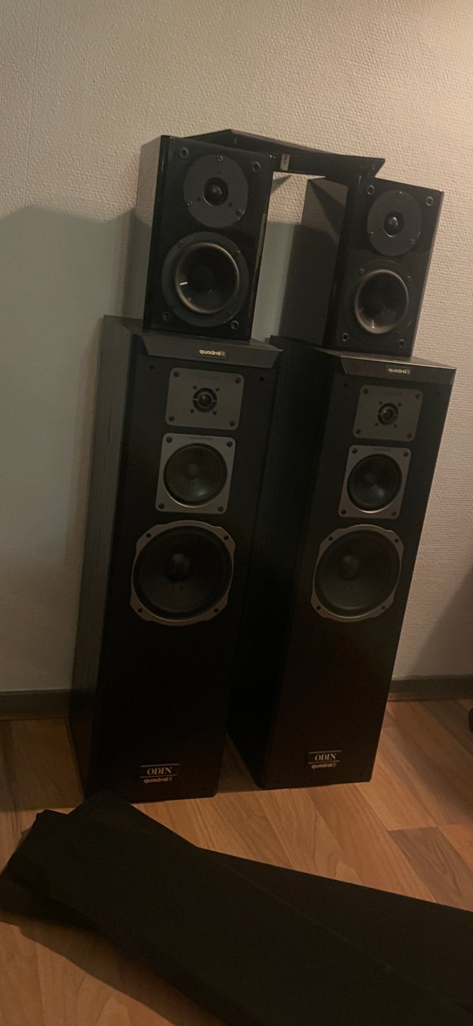 Quadral Odin Mk III en Yamaha NX-E700 speakerset, Gebruikt, Speakerset, 60 tot 120 watt, Ophalen