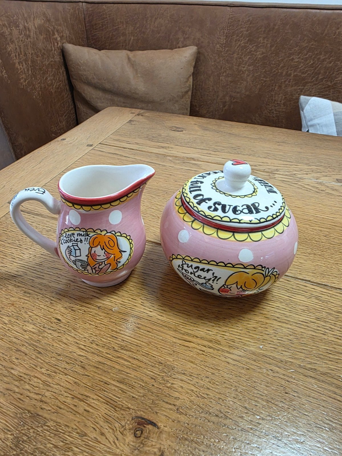 Blond Amsterdam servies suikerpotje en melkkannetje, Overige typen, Ophalen of Verzenden, Zo goed als nieuw, Aardewerk