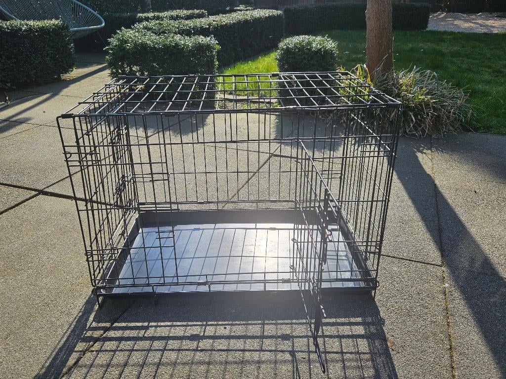 bench zwart, Ophalen, Gebruikt